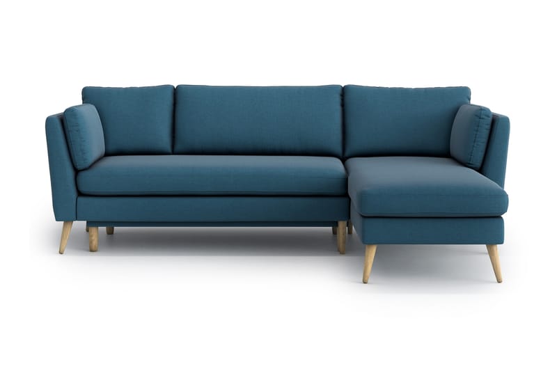 Janella 3-pers. Sovesofa med sofa - Blå - Sovesofaer - Sovesofa chaiselong