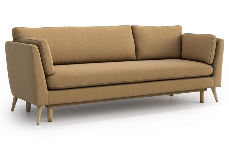 Janella 3-pers. Sovesofa - Beige - Sovesofaer - 3 personers sovesofa