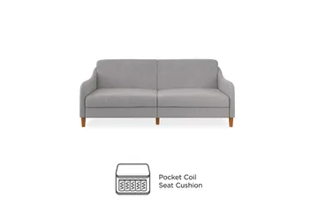 Jasper 2-personers Sovesofa Lysegrå - Dorel Home - Møbler - Sofaer - Sovesofaer