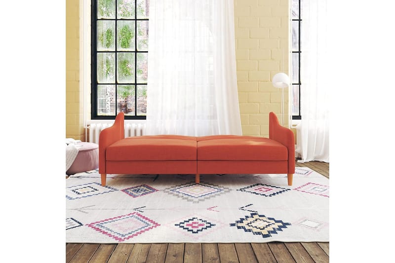 Jasper 2-personers Sovesofa Orange - Dorel Home - Møbler - Sofaer - Sovesofaer