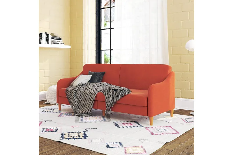 Jasper 2-personers Sovesofa Orange - Dorel Home - Møbler - Sofaer - Sovesofaer