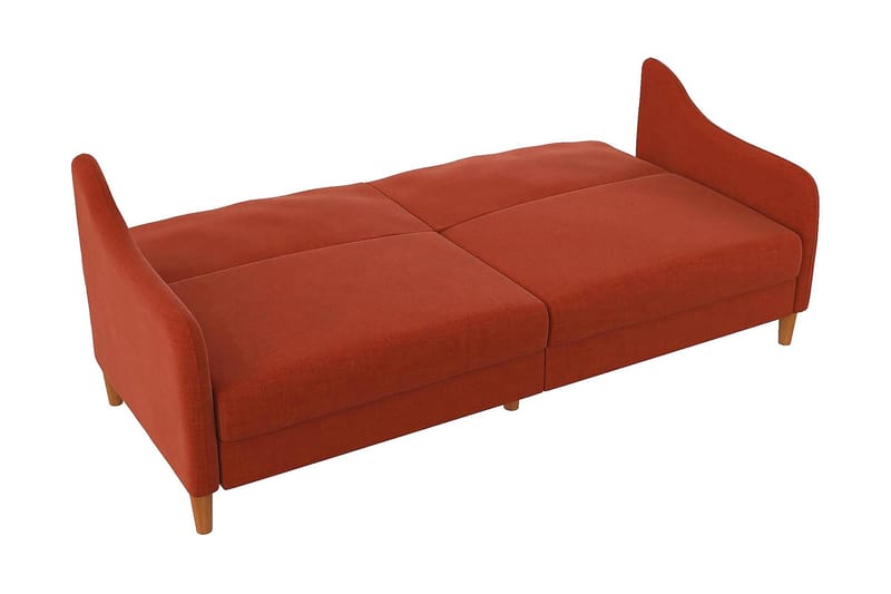 Jasper 2-personers Sovesofa Orange - Dorel Home - Møbler - Sofaer - Sovesofaer