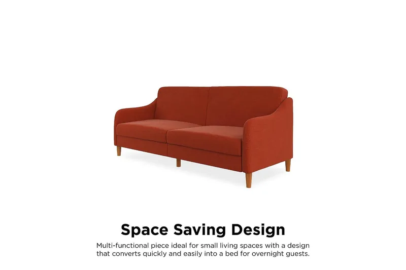 Jasper 2-personers Sovesofa Orange - Dorel Home - Møbler - Sofaer - Sovesofaer