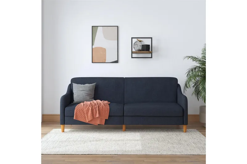 Jasper 2-personers Sovesofa Marineblå - Dorel Home - Møbler - Sofaer - Sovesofaer