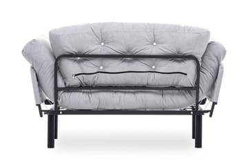 Jenica 2-personers Udtrækkelig Sovesofa i Stof med Metalben - Grå - Møbler - Sofaer - Sovesofaer