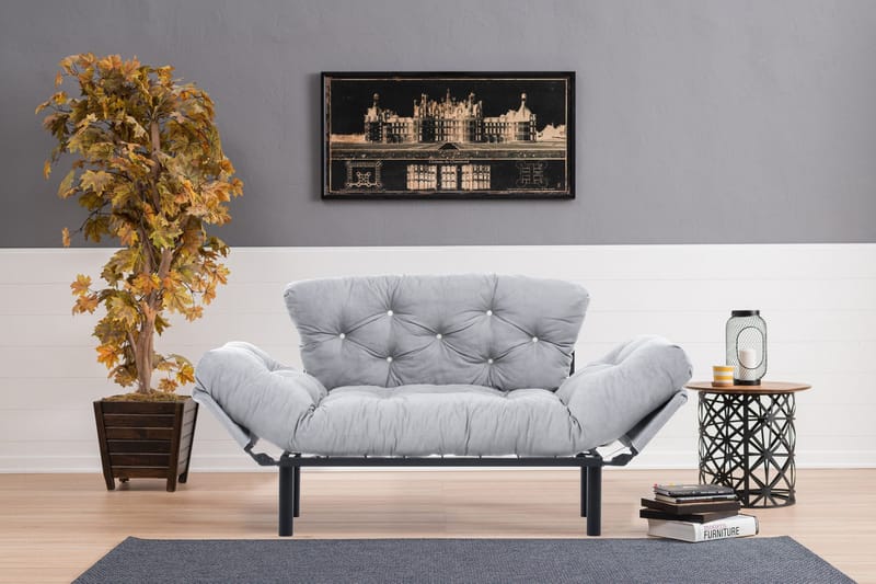 Jenica sovesofa 2-pers - Grå - Møbler - Sofaer - Sovesofaer