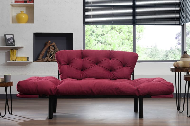 Jenica sovesofa 2-pers - Vinrød - Møbler - Sofaer - Sovesofaer