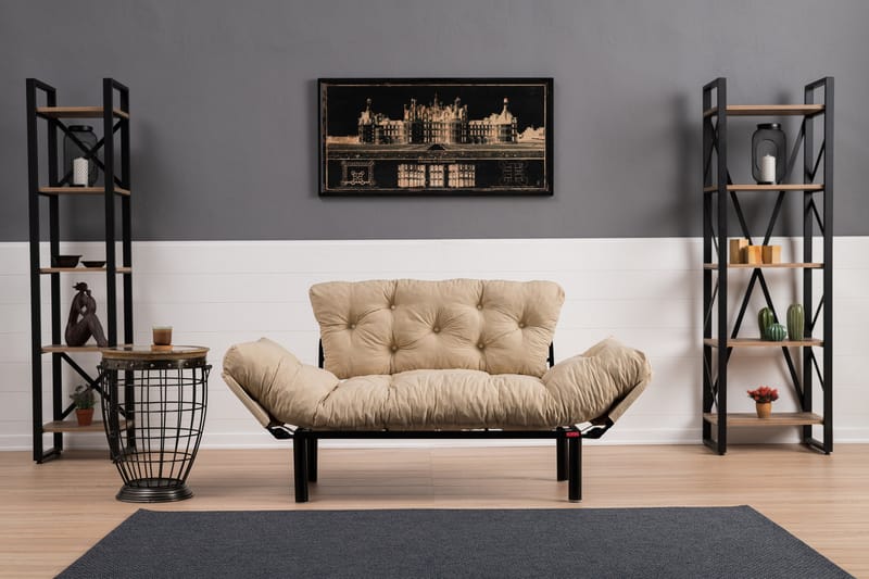 Jenica sovesofa 2-pers - Beige - Sovesofaer - 2 personers sovesofa