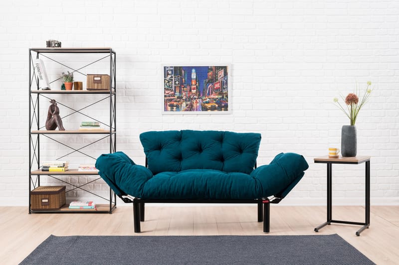 Jenica sovesofa 2-pers - Blågrøn - Møbler - Sofaer - Sovesofaer
