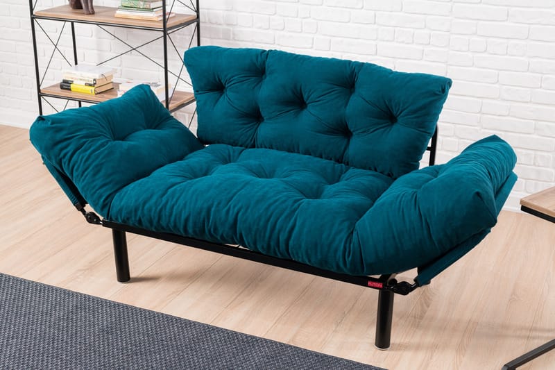 Jenica sovesofa 2-pers - Blågrøn - Møbler - Sofaer - Sovesofaer