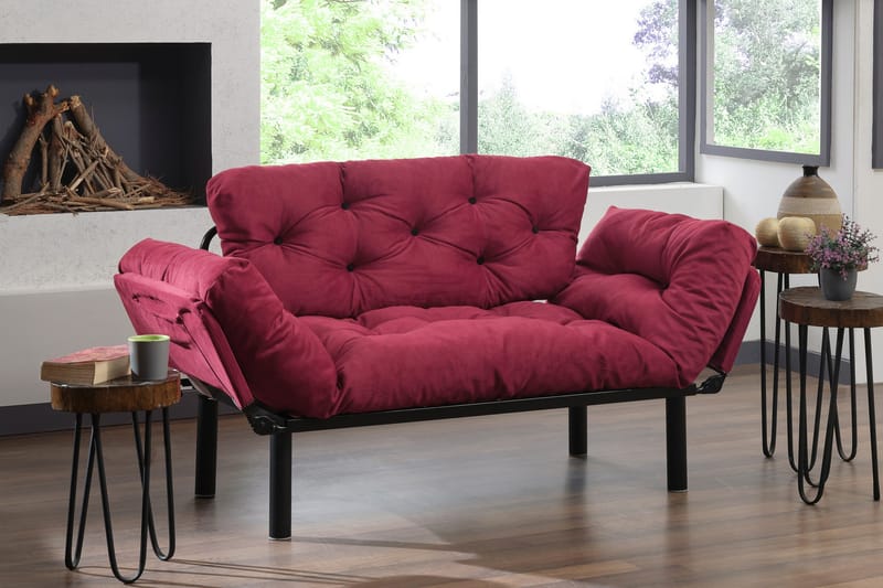 Jenica sovesofa 2-pers - Vinrød - Møbler - Sofaer - Sovesofaer