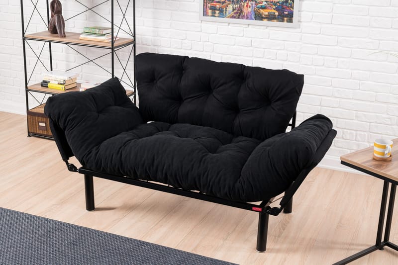 Jenica sovesofa 2-pers - Sort - Møbler - Sofaer - Sovesofaer