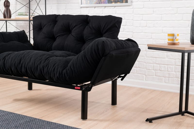 Jenica sovesofa 2-pers - Sort - Møbler - Sofaer - Sovesofaer