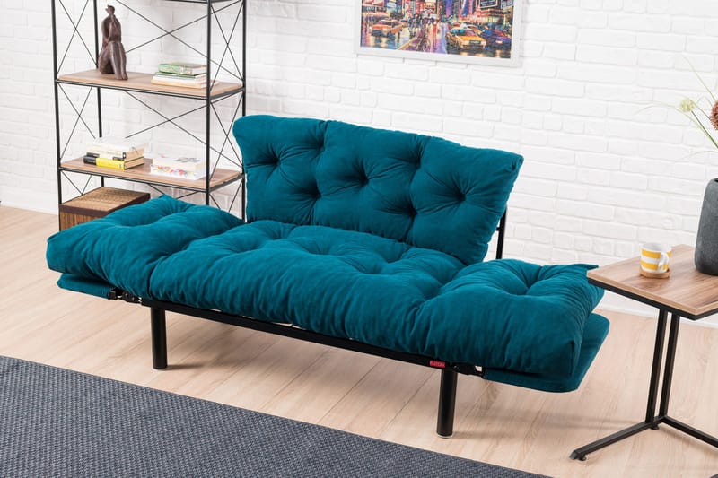 Jenica sovesofa 2-pers - Blågrøn - Møbler - Sofaer - Sovesofaer
