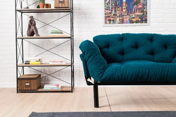 Jenica sovesofa 2-pers - Blågrøn - Møbler - Sofaer - Sovesofaer