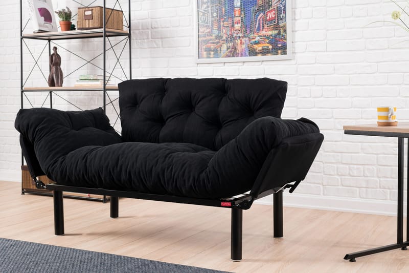 Jenica sovesofa 2-pers - Sort - Møbler - Sofaer - Sovesofaer
