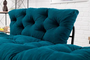 Jenica sovesofa 2-pers - Blågrøn - Møbler - Sofaer - Sovesofaer