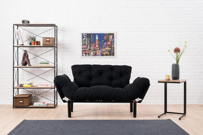 Jenica sovesofa 2-pers - Sort - Møbler - Sofaer - Sovesofaer