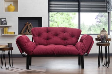 Jenica sovesofa 2-pers - Vinrød - Møbler - Sofaer - Sovesofaer