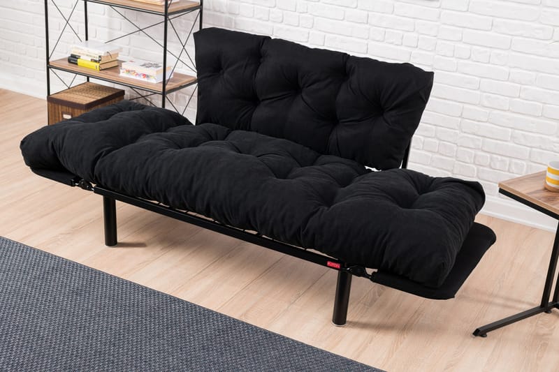 Jenica sovesofa 2-pers - Sort - Møbler - Sofaer - Sovesofaer