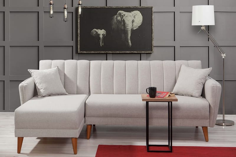 Jenick Hjørnesovesofa - Beige - Møbler - Sofaer - Sovesofaer