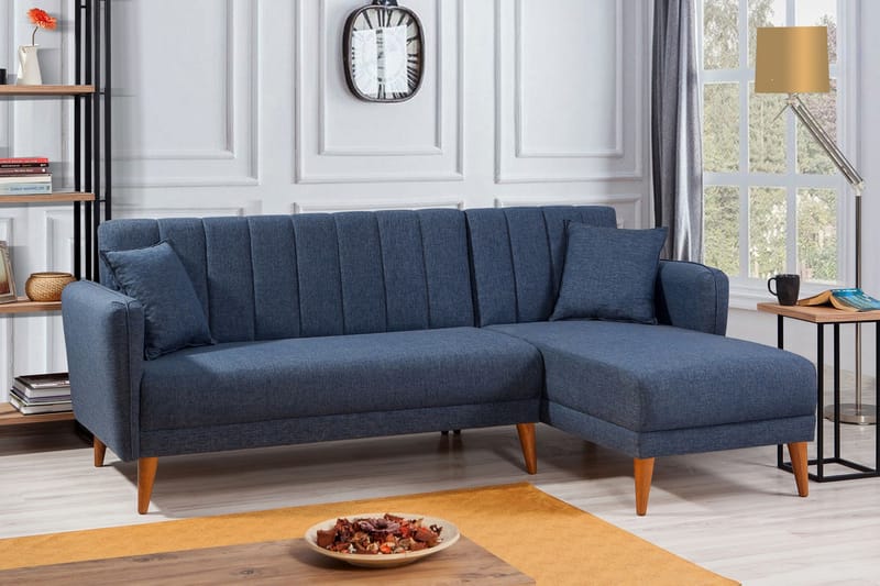 Jenick Hjørnesovesofa - Mørkeblå - Møbler - Sofaer - Sovesofaer