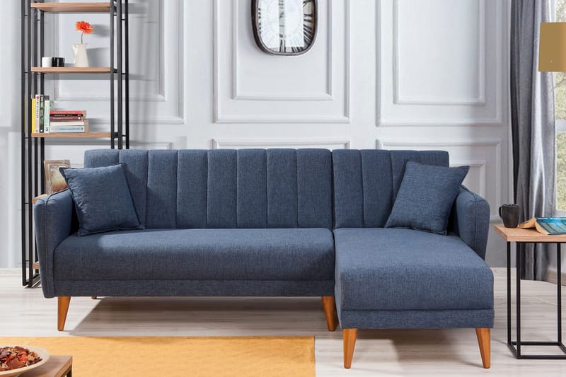 Jenick Hjørnesovesofa - Mørkeblå - Møbler - Sofaer - Sovesofaer