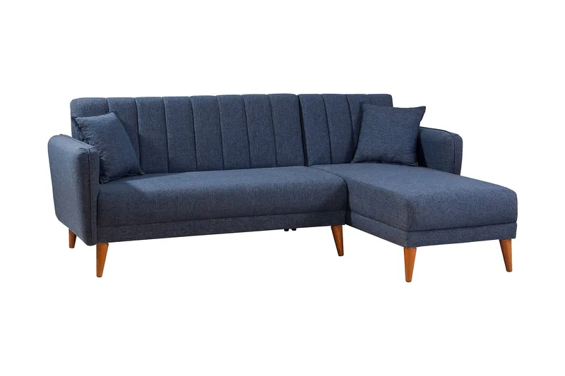 Jenick Hjørnesovesofa - Mørkeblå - Møbler - Sofaer - Sovesofaer