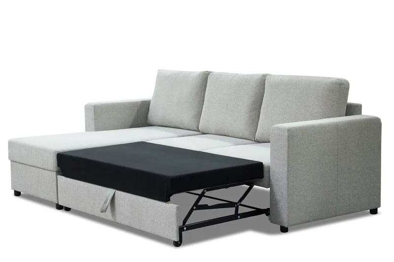 Julia Sovesofa 3-pers med Chaiselong Venstre - Beige - Møbler - Sofaer - Sovesofaer