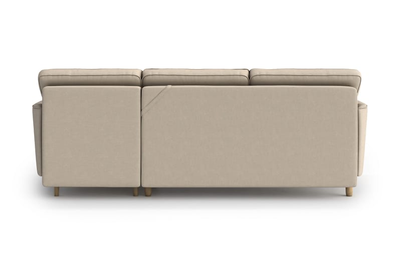 Juliette sovesofa med divan - Beige - Sovesofaer - Sovesofa chaiselong