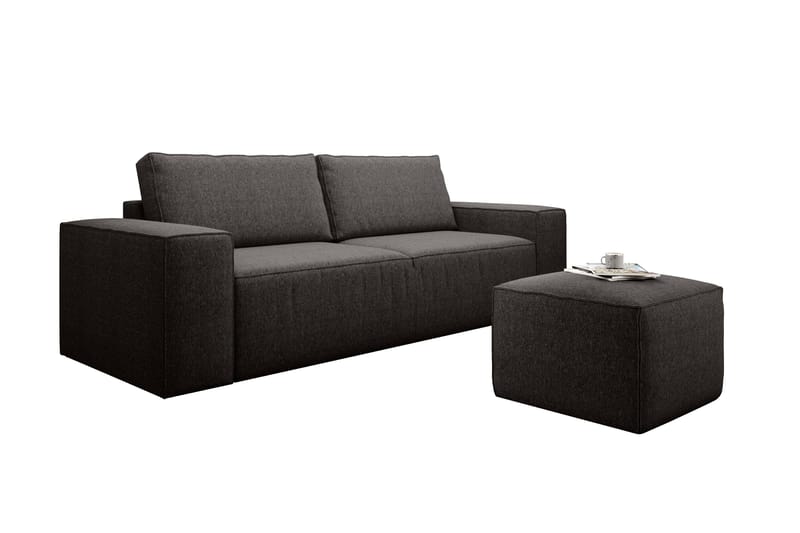 Kamli Sovesofa 3-Pers. med Opbevaring - Brun - Møbler - Sofaer - Sovesofaer