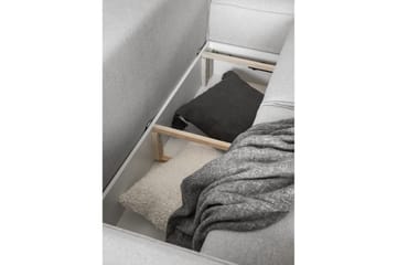 Kamli Sovesofa m. Chaiselong med Opbevaring - Mørkegrå - Møbler - Sofaer - Sovesofaer
