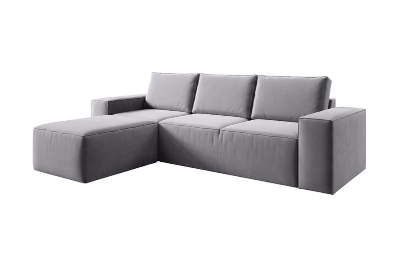Kamli Sovesofa m. Chaiselong med Opbevaring - Mørkegrå - Møbler - Sofaer - Sovesofaer