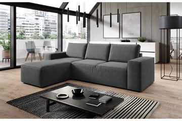 Kamli Sovesofa m. Chaiselong med Opbevaring - Mørkegrå - Møbler - Sofaer - Sovesofaer - Sovesofa chaiselong