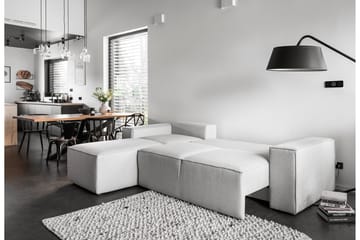 Kamli Sovesofa m. Chaiselong med Opbevaring - Mørkegrå - Møbler - Sofaer - Sovesofaer - Sovesofa chaiselong