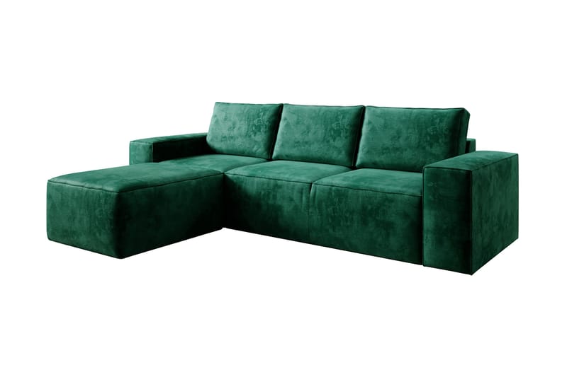 Kamli Sovesofa m. Chaiselong med Opbevaring - Turkis - Møbler - Sofaer - Sovesofaer