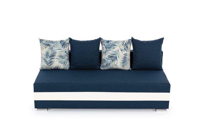Karolez sovesofa, Blå / hvid