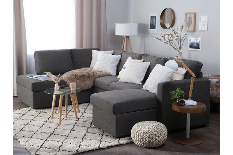 Karrabo sovesofa 285 cm - Grå - Møbler - Sofaer - Sovesofaer