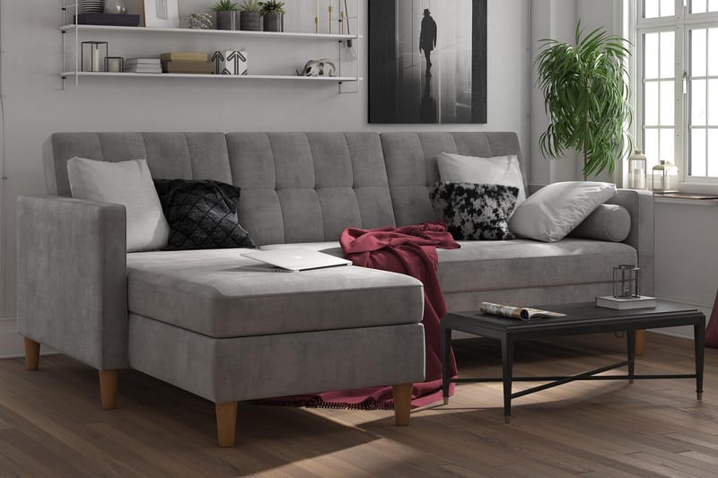 Karyna Sovesofa - Lysegrå - Møbler - Sofaer - Sovesofaer