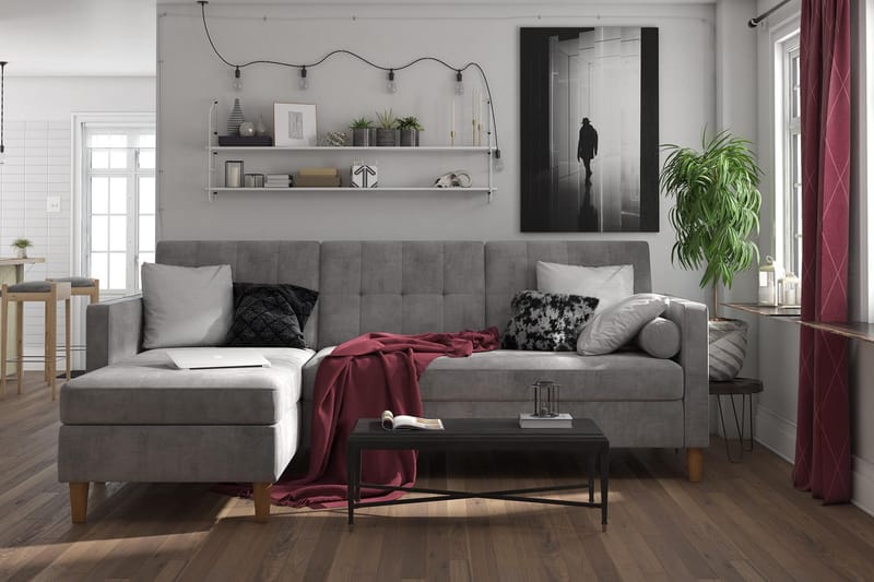 Karyna Sovesofa - Lysegrå - Møbler - Sofaer - Sovesofaer