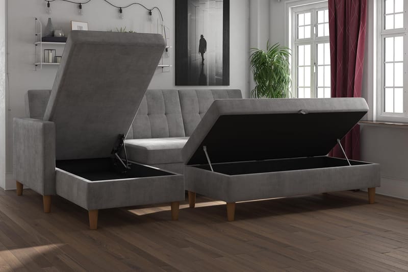 Karyna Sovesofa - Lysegrå - Møbler - Sofaer - Sovesofaer