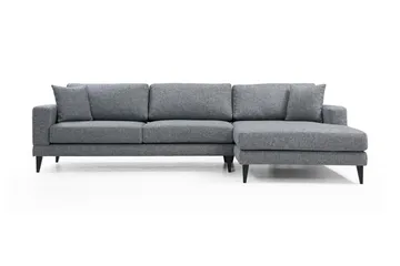 Katilaya Sovesofa med Chaiselong Højre - Grå - Møbler - Sofaer - Sovesofaer