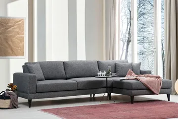 Katilaya Sovesofa med Chaiselong Højre - Grå - Møbler - Sofaer - Sovesofaer