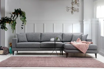 Katilaya Sovesofa med Chaiselong Højre - Grå - Møbler - Sofaer - Sovesofaer