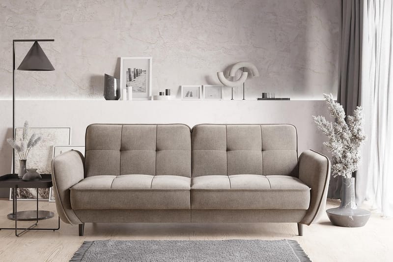 Katsuya Sovesofa 3-Pers. - Beige - Møbler - Sofaer - Sovesofaer