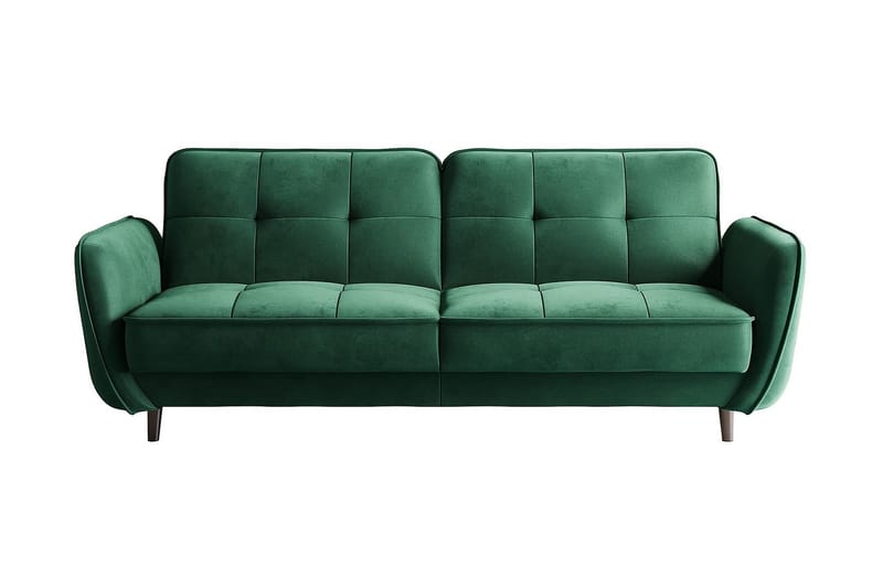 Katsuya Sovesofa 3-Pers. - Mørkegrøn - Sovesofaer - 3 personers sovesofa