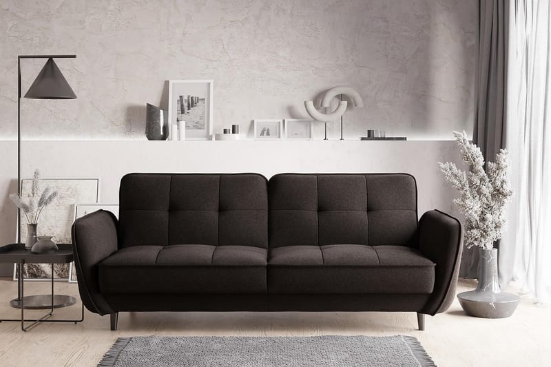 Katsuya Sovesofa 3-Pers. - Mørkebrun - Sovesofaer - 3 personers sovesofa