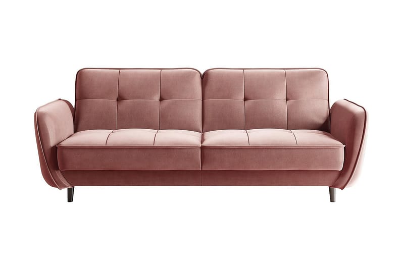 Katsuya Sovesofa 3-Pers. - Lyserød - Sovesofaer - 3 personers sovesofa