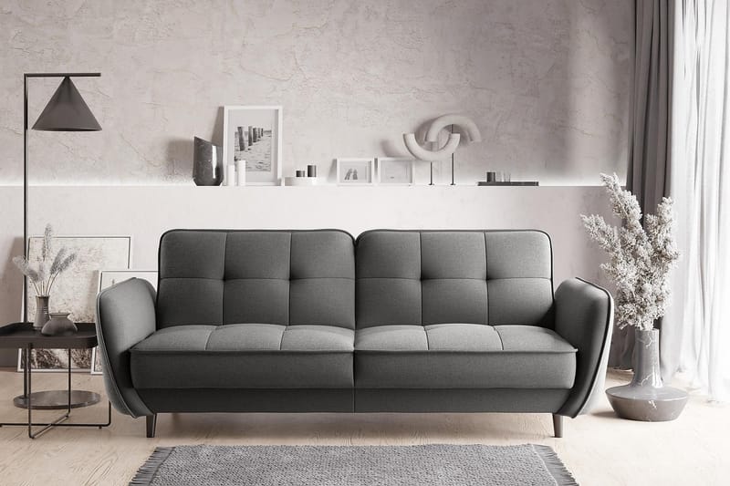 Katsuya Sovesofa 3-Pers. - Grå - Møbler - Sofaer - Sovesofaer