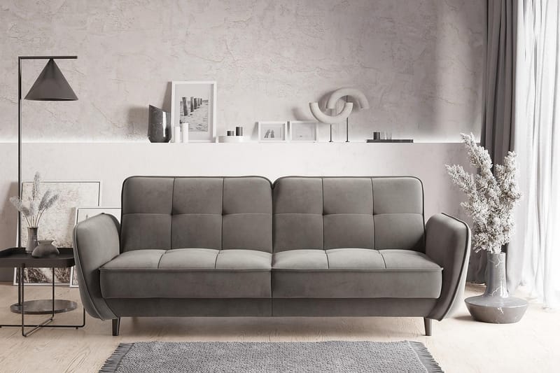 Katsuya Sovesofa 3-Pers. - Grå - Møbler - Sofaer - Sovesofaer